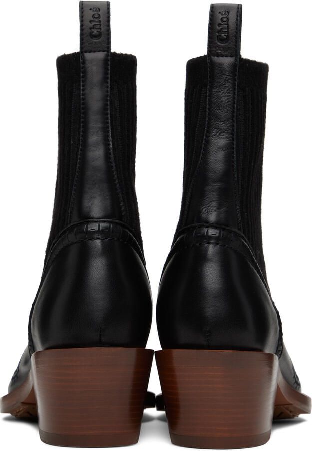Chloé Black Nellie Ankle Boots - Picture 3