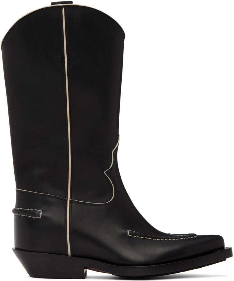 Chloé Black Nellie Cowboy Boots