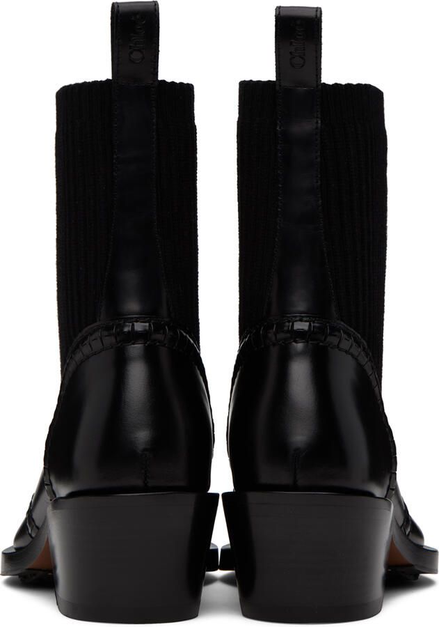 Chloé Black Nellie Texan Boots - Picture 3