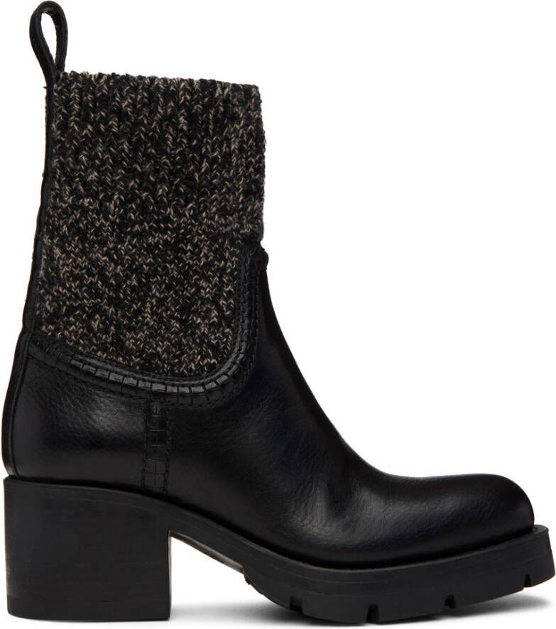 Chloé Black Neva Sock Boots