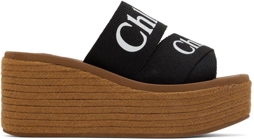 Chloé Black Woody Espadrilles - Picture 5