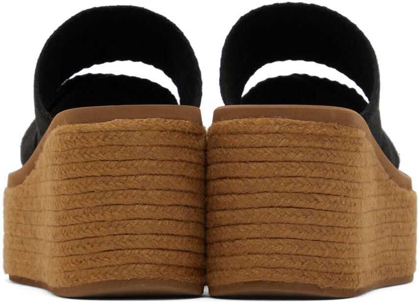 Chloé Black Woody Espadrilles
