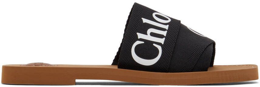 Chloé Black Woody Flat Mules - Picture 5