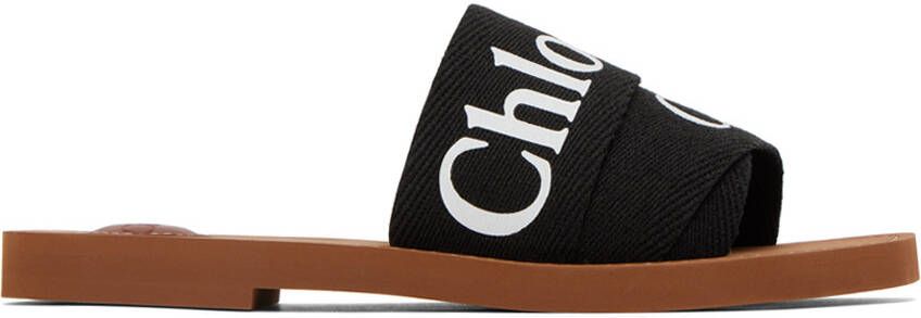 Chloé Black Woody Flat Mules - Picture 5