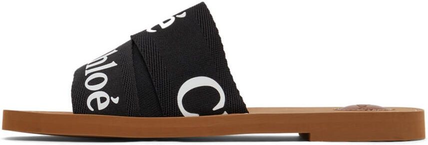 Chloé Black Woody Flat Mules - Picture 4