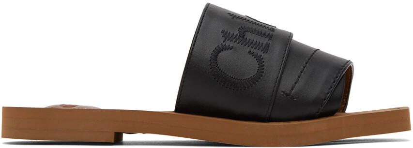 Chloé Black Woody Mules - Picture 5