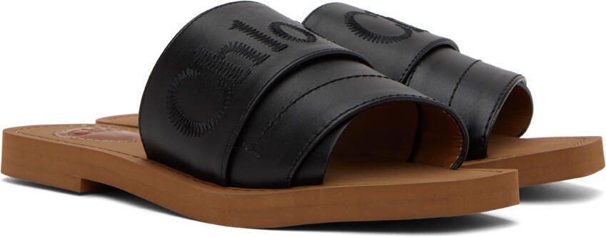 Chloé Black Woody Mules - Picture 2