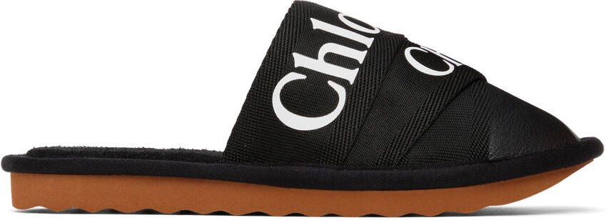Chloé Black Woody Slippers - Picture 5