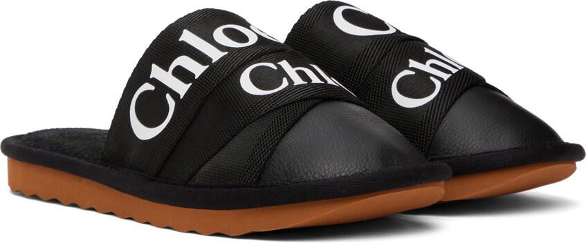 Chloé Black Woody Slippers - Picture 2