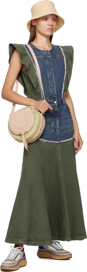 Chloé Blue & Brown Nama Sneakers - Picture 4