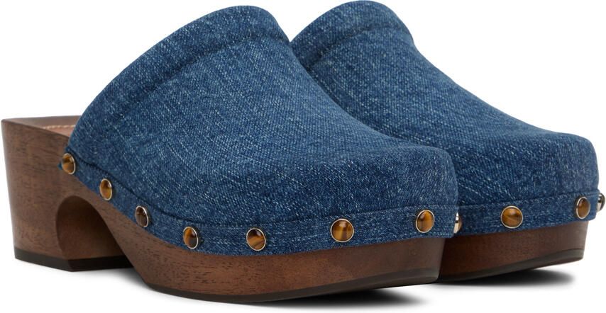 Chloé Blue Aurna Clogs - Picture 2
