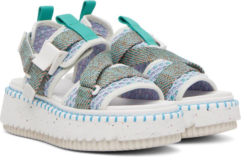 Chloé Blue Lilli Sandals - Picture 2