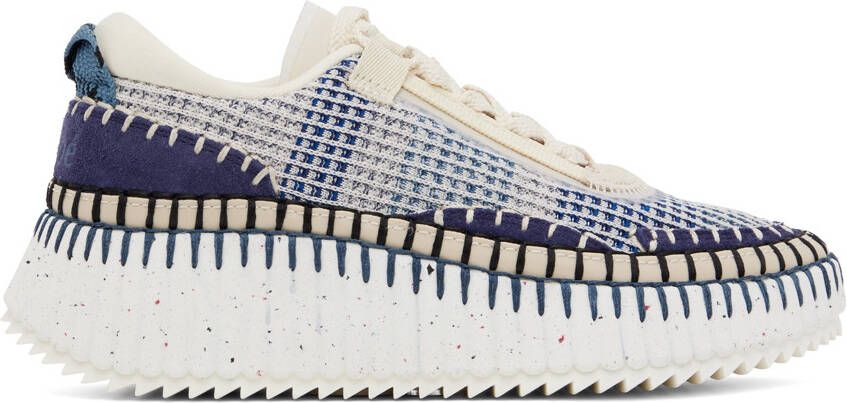 Chloé Blue Nama Sneakers - Picture 5
