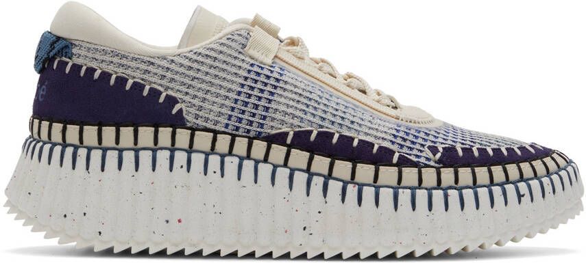 Chloé Blue Nama Sneakers - Picture 5