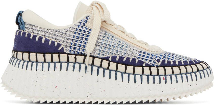 Chloé Blue Nama Sneakers