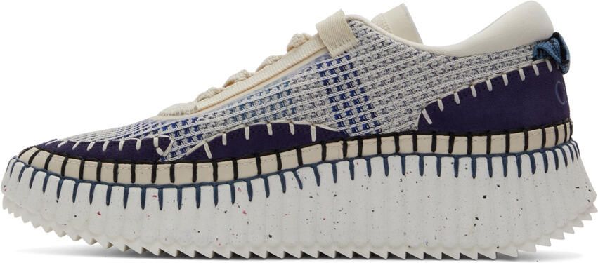 Chloé Blue Nama Sneakers - Picture 3