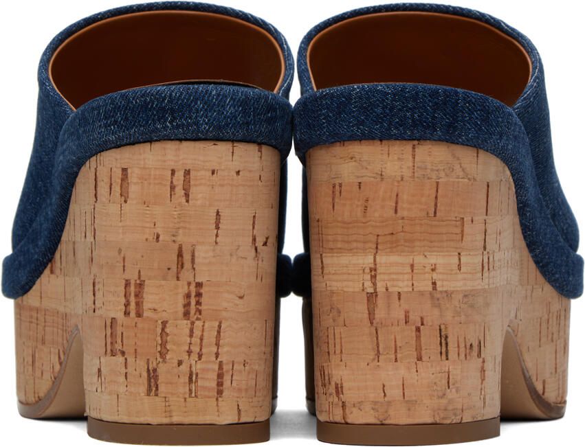 Chloé Blue Oli Platform Heeled Sandals