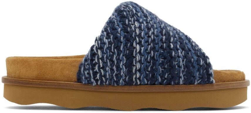 Chloé Blue Wavy Mules - Picture 5