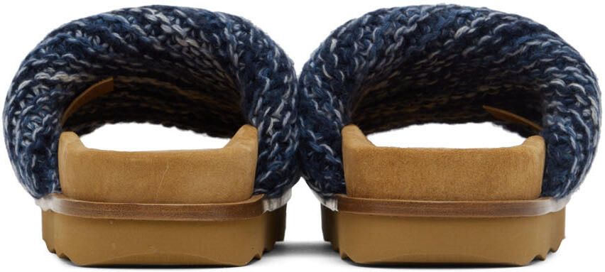 Chloé Blue Wavy Mules - Picture 2