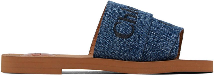 Chloé Blue Woody Mules - Picture 4