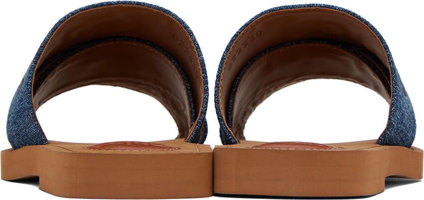 Chloé Blue Woody Mules