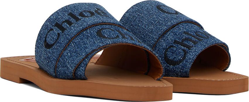 Chloé Blue Woody Mules - Picture 2