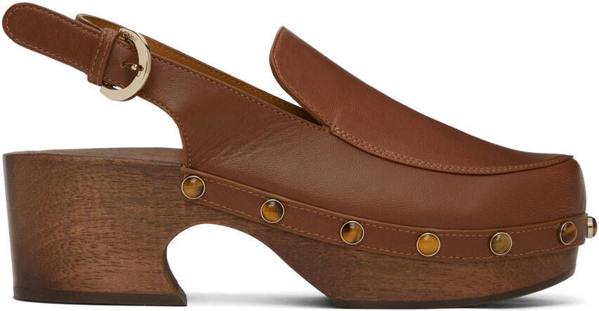 Chloé Brown Aurna Clogs - Picture 4