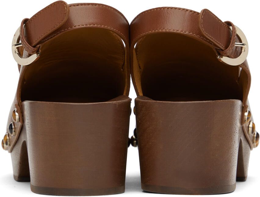 Chloé Brown Aurna Clogs