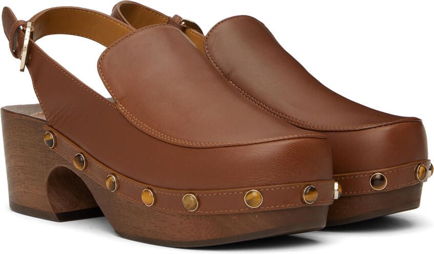 Chloé Brown Aurna Clogs - Picture 2