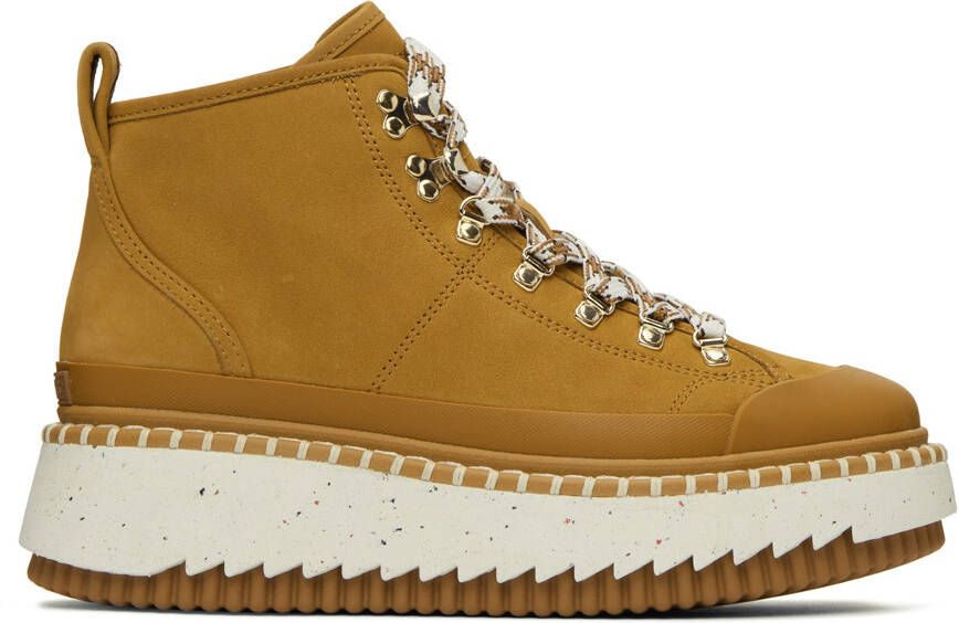 Chloé Brown Lilli Ankle Boots