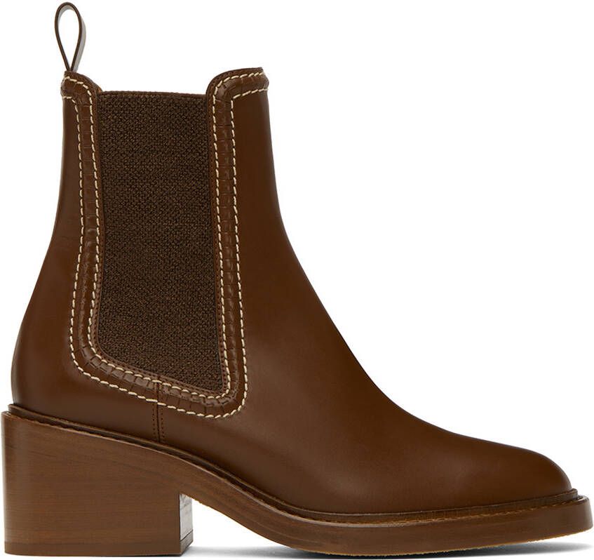 Chloé Brown Mallo Boots - Picture 5
