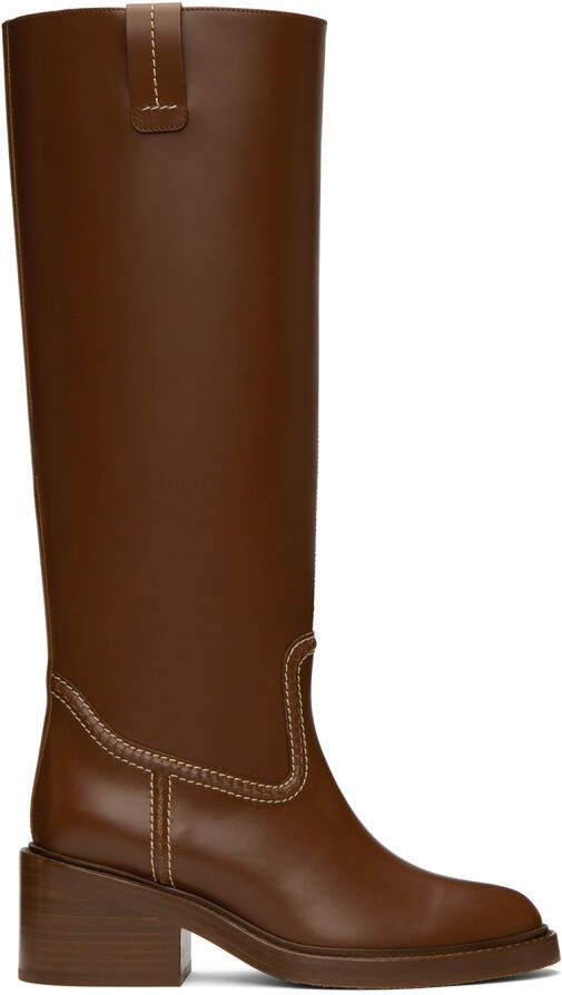 Chloé Brown Mallo Tall Boots - Picture 5