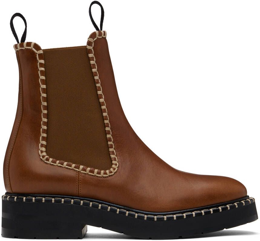 Chloé Brown Noua Chelsea Boots - Picture 5