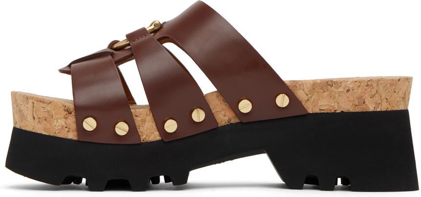 Chloé Brown Owena Platform Sandals - Picture 3