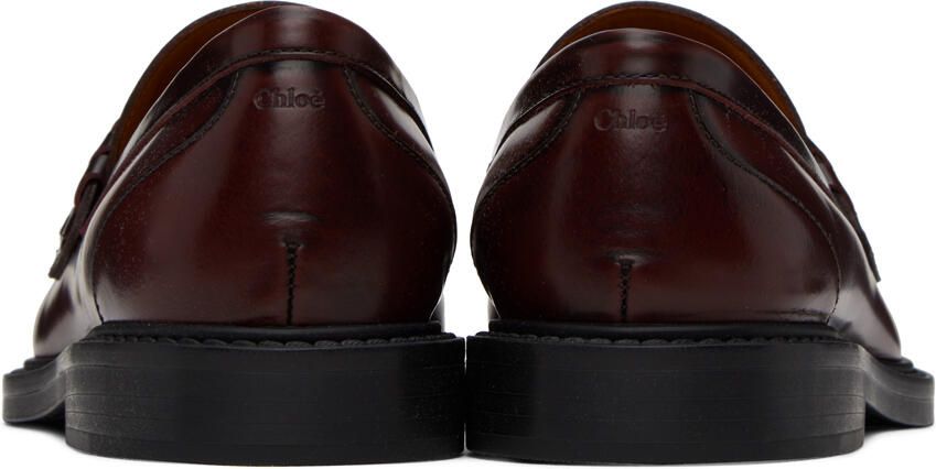 Chloé Burgundy Marcie Loafers
