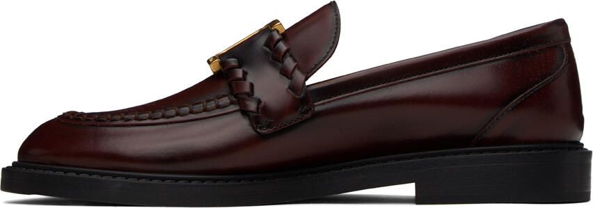 Chloé Burgundy Marcie Loafers - Picture 7