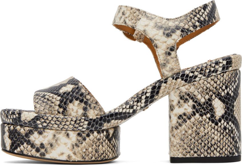 Chloé Gray Odina Heeled Sandals - Picture 3