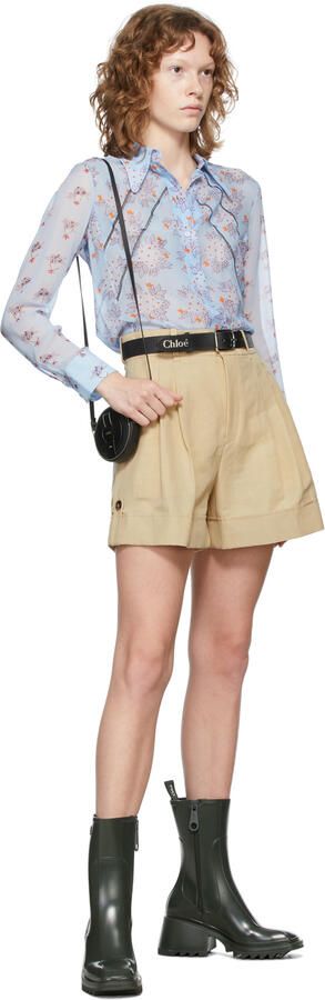 Chloé Green Betty Rain Boots - Picture 3