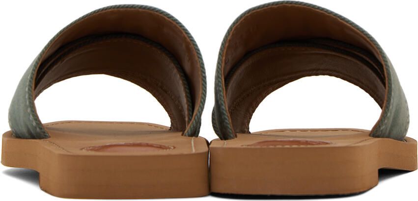 Chloé Green Woody Sandals