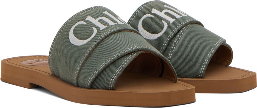 Chloé Green Woody Sandals - Picture 2