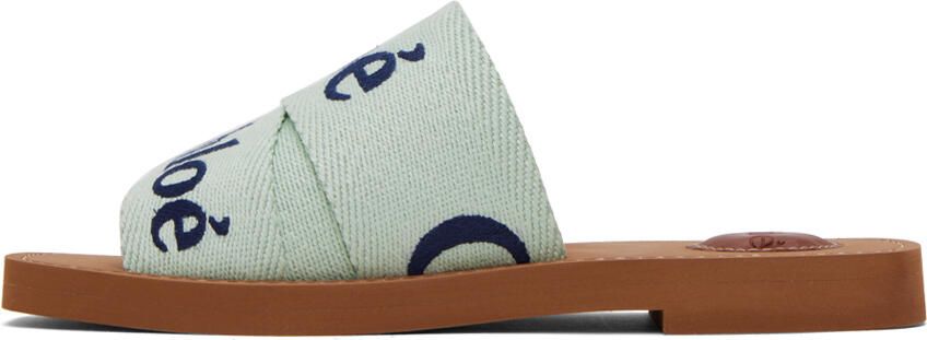 Chloé Green Woody Slides - Picture 3