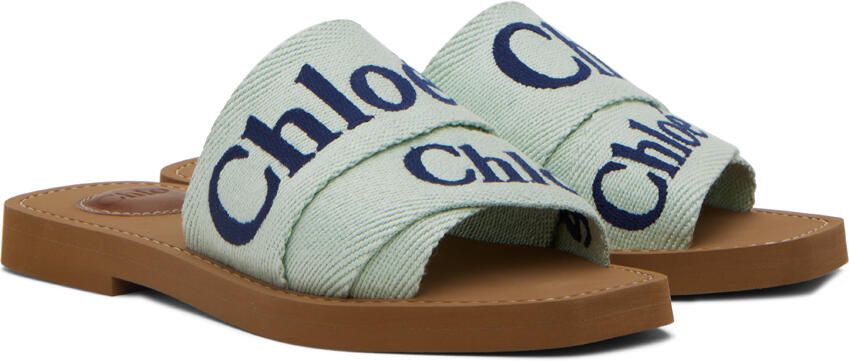 Chloé Green Woody Slides