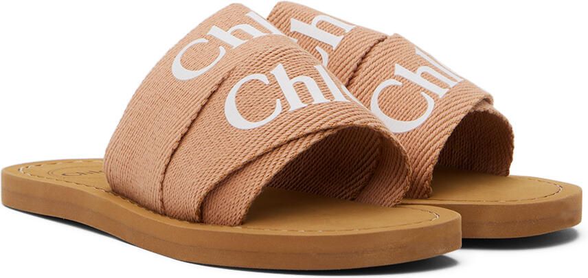 Chloé Kids Brown Woody Sandals - Picture 2