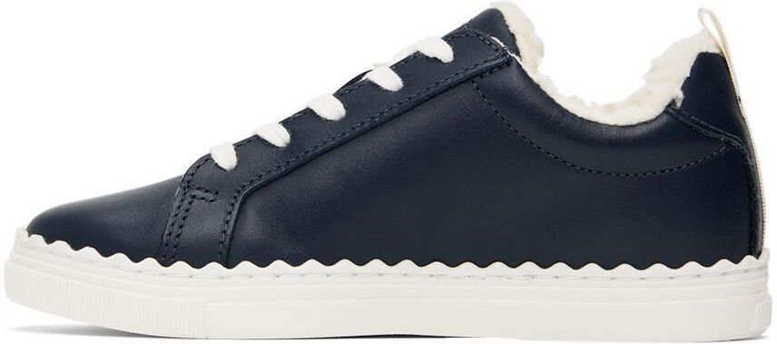 Chloé Kids Navy Lauren Sneakers - Picture 3