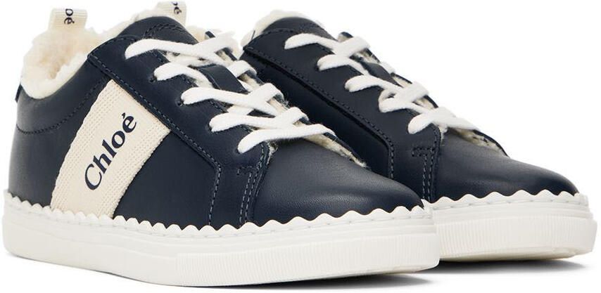 Chloé Kids Navy Lauren Sneakers