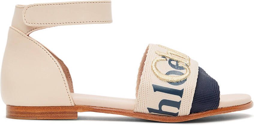 Chloé Kids Pink Woody Sandals