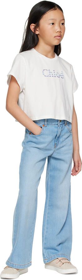 Chloé Kids Taupe Velcro Sneakers - Picture 4