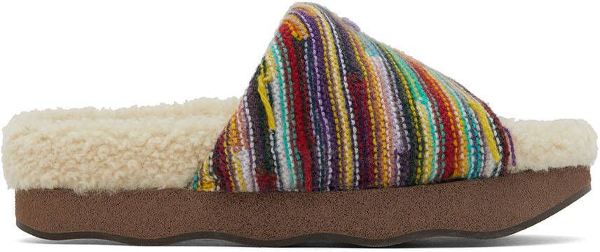 Chloé Multicolor Wavy Slides