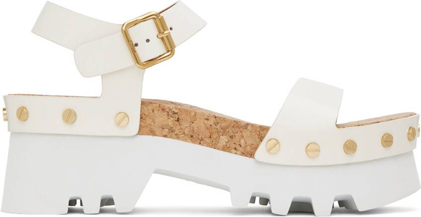 Chloé Off-White Owena Platform Sandals - Picture 4
