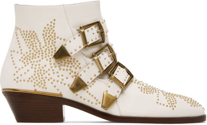 Chloé Off-White Susanna Boots - Picture 4